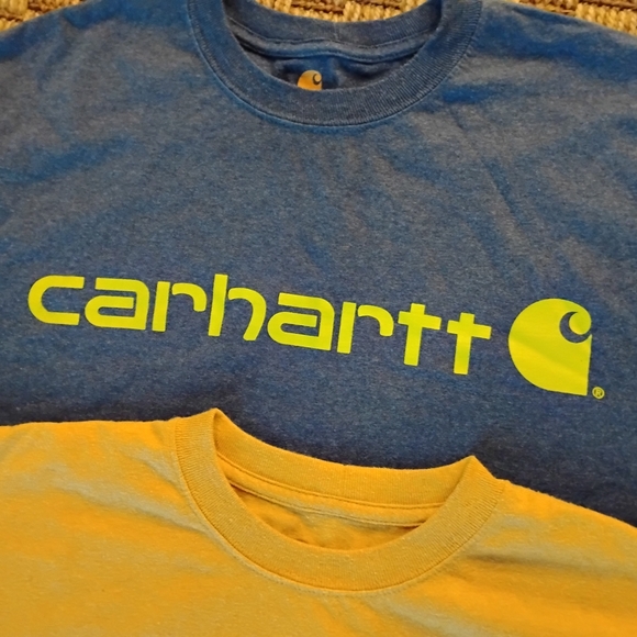 Carhartt Blue and Yellow T-Shirts - Picture 4 of 7